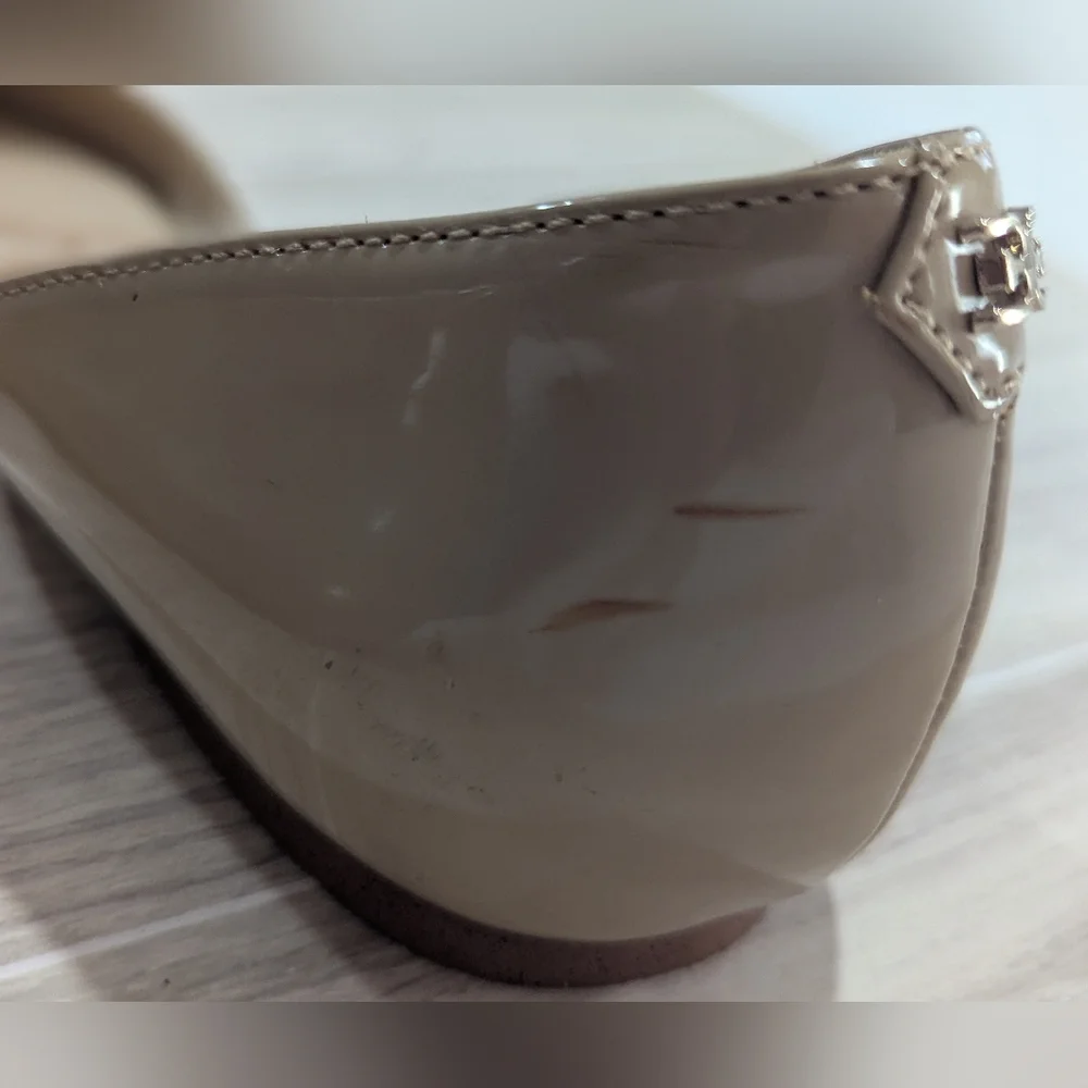 Sam Edelman Oatmeal Tan Beige Rodney d’Orsay flats Size 8.5 EU 38.5 *Flaws - Picture 10 of 11